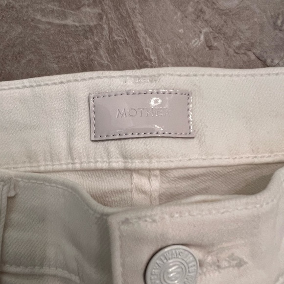 Mother White Midrise Dazzler Jeans - Picture 2 of 4